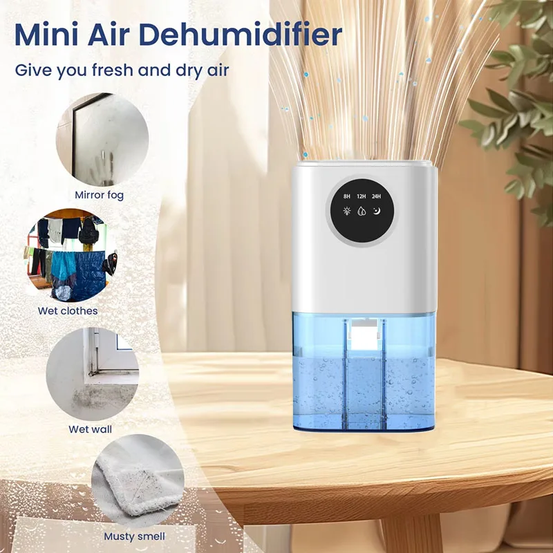 2025 New Household Dehumidifier Absorb Moisture Silent EU/US Plug Portable Dehumidifier Suitable For Home Bedroom Office Kitchen